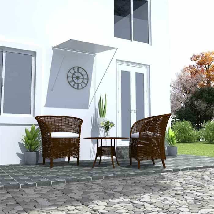 VidaXL Retractable Awning Window Awning Patio Awning Balcony Awning Garden Awning Outdoor Awning 100x150 145892