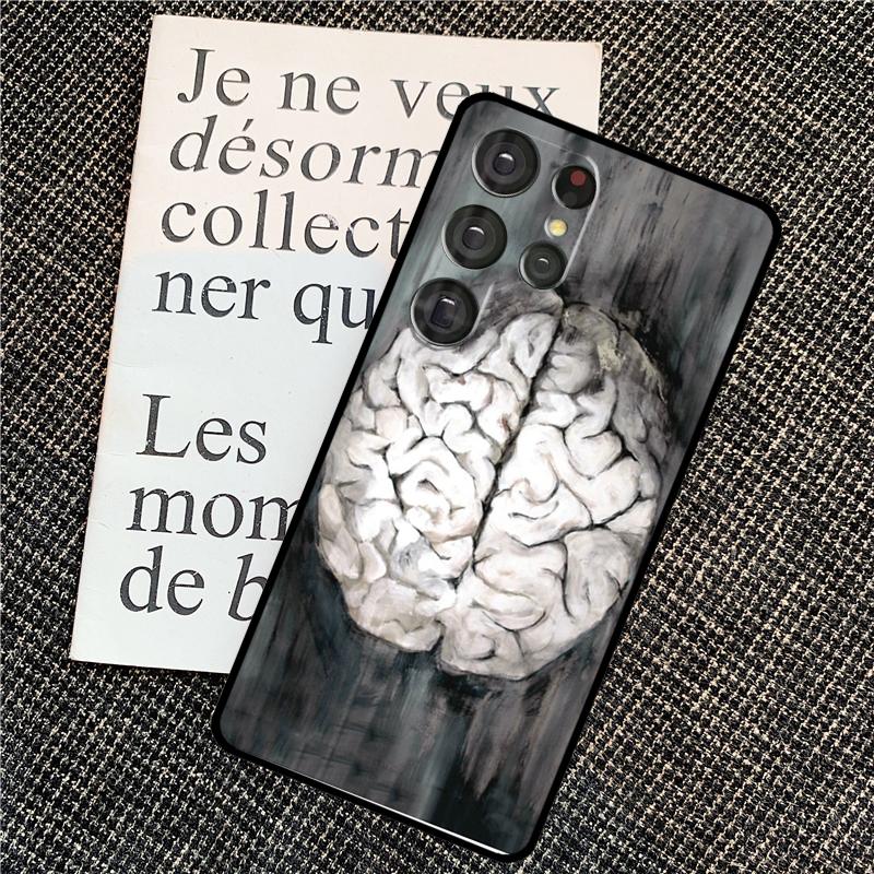 Anatomy Brain Case For Samsung Galaxy S25 Ultra S20 S21 S22 S23 S24 Ultra S9 S10 Plus S24 FE Back Cover