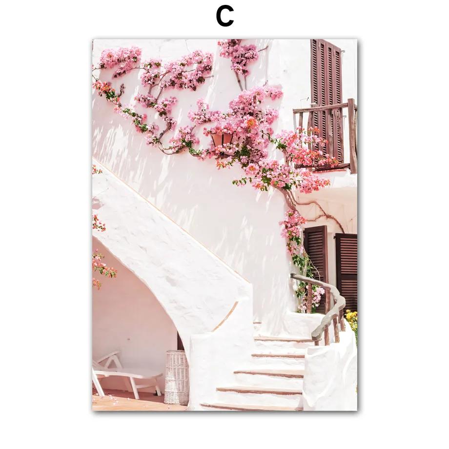 

Розовая лаванда Санторини фермерские розы холст картины весенние постеры и принты настенные художественные картины для гостиной домашний декор 8X12inch 20x30cm