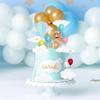 20 STÜCKE Flugzeug Kuchen Topper Flugzeug Reise Kuchen Dekorationen mit Bär Heißluftballon für Babyparty Geburtstagsfeier Dekoration