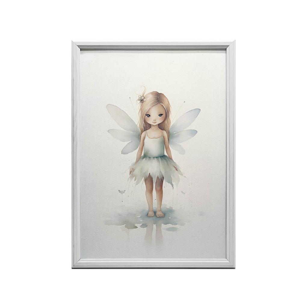 Zielona Wróżka W Krainie Magii Zielona Wróżka W Krainie Magii, 40X50 Cm, Rama Aluminiowa Złota, Papier Matowy 230 Gsm