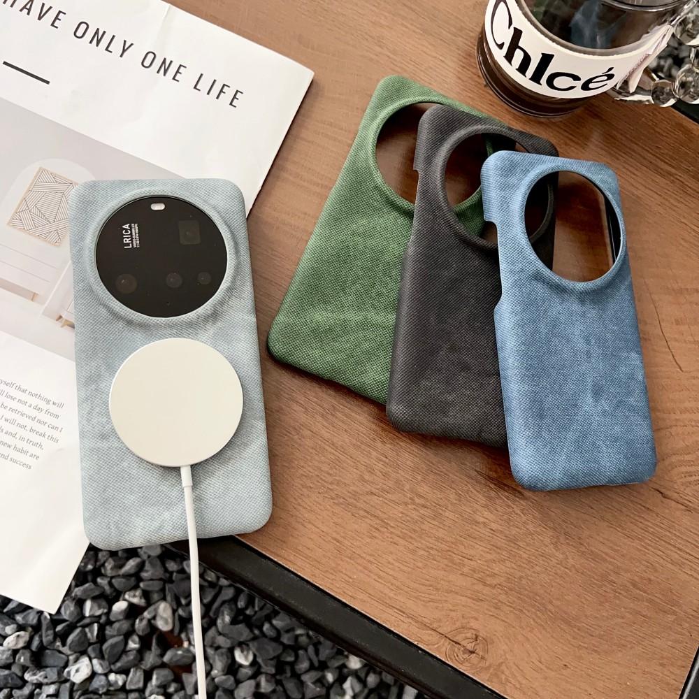 For Xiaomi Mi 15 Ultra Case Luxury Cowboy Skin Magnetic Wireless Charging Protective Back Cover ForXiaomi Mi 15 Pro Phone Shell