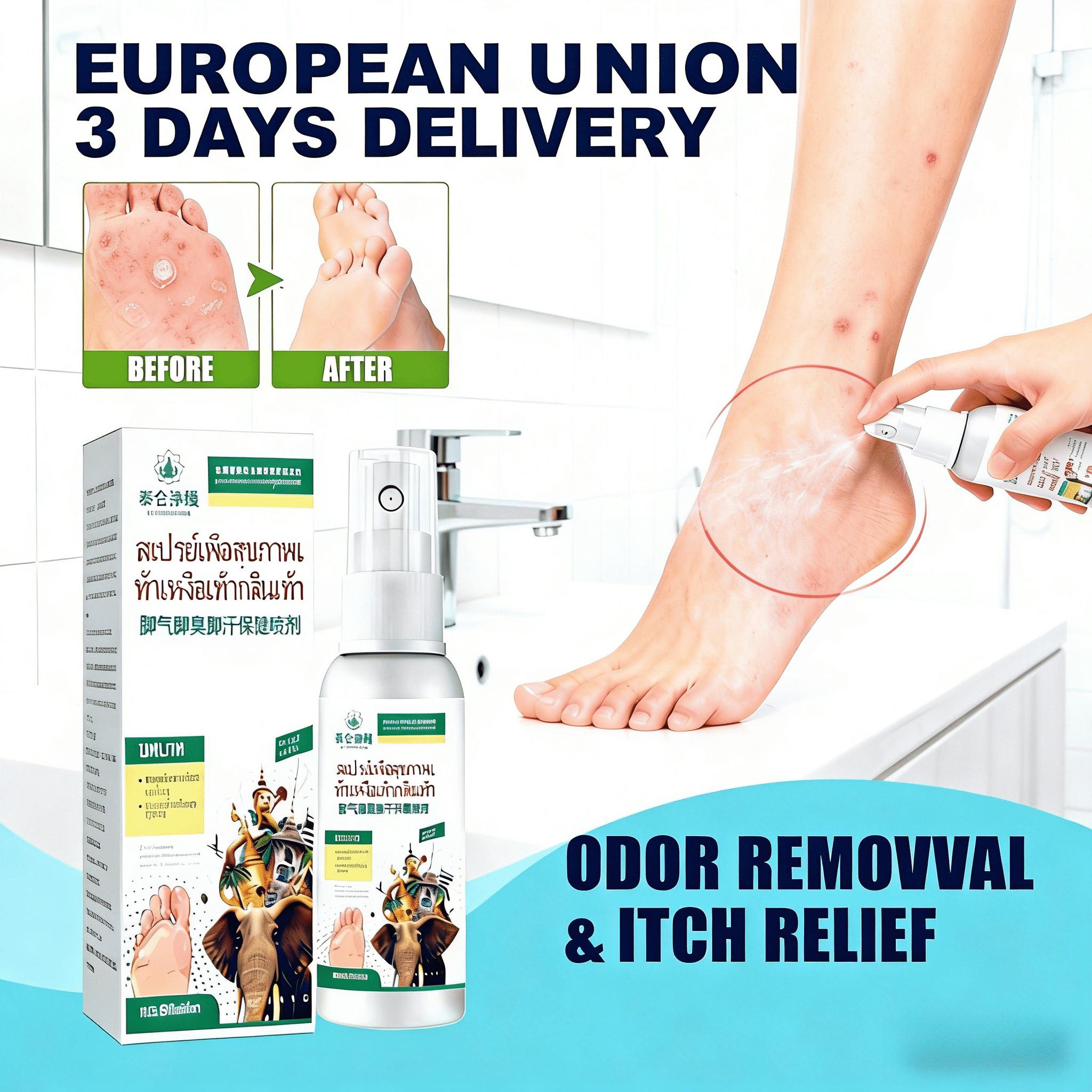 Targeted Foot Treatment Spray – Addresses Odour, Fungus, Dryness and Excess Keratin