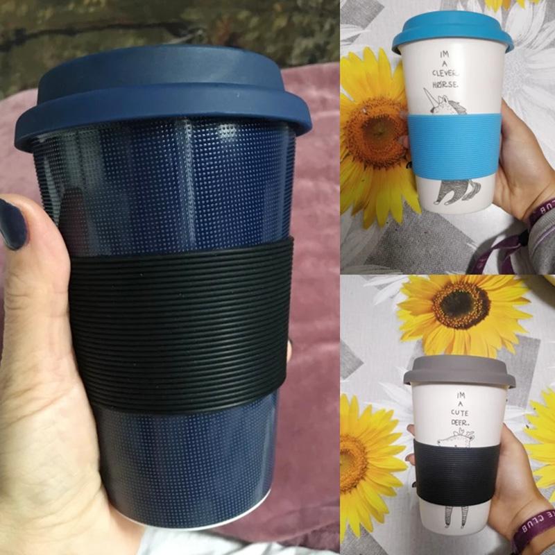 Silikon-Becherhülle, wärmeisolierende Kaffeetassenhülle, Keramikbecherhülle, rutschfeste Glaswasserflaschenhüllen, Schutzzubehör