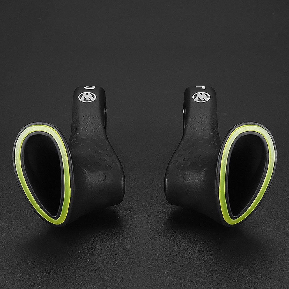 Comfortable Fluorescence Bicycle Bar Ends Ergonomic Design Bike Handlebar Nylon Bicycle Handle Bar