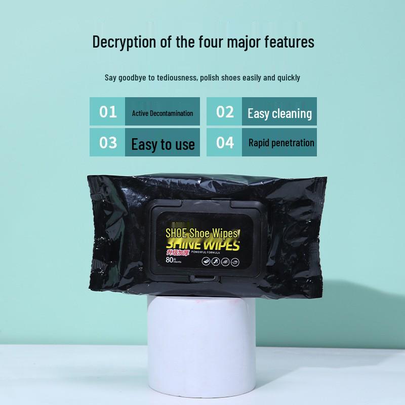Water-Free White Shoe Cleaning Wipes