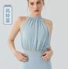 French polka dot temperament sleeveless yoga vest neck strap short mesh fixed cup outer wear sexy top women