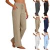 Women Elastic Waist Casual Wide Leg Pants Loose Fit Soft Fabric Comfortable Daily Wear Lightweight Breathable Trousers for Everyday Use