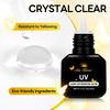 UV Eyelash Glue UV Glue 5ml UV DIY Lash Extensions Glue Light Curing Eye Lash Glue UV Lash Glue Adhesive 1-Second Quick-Drying Waterproof No Lash