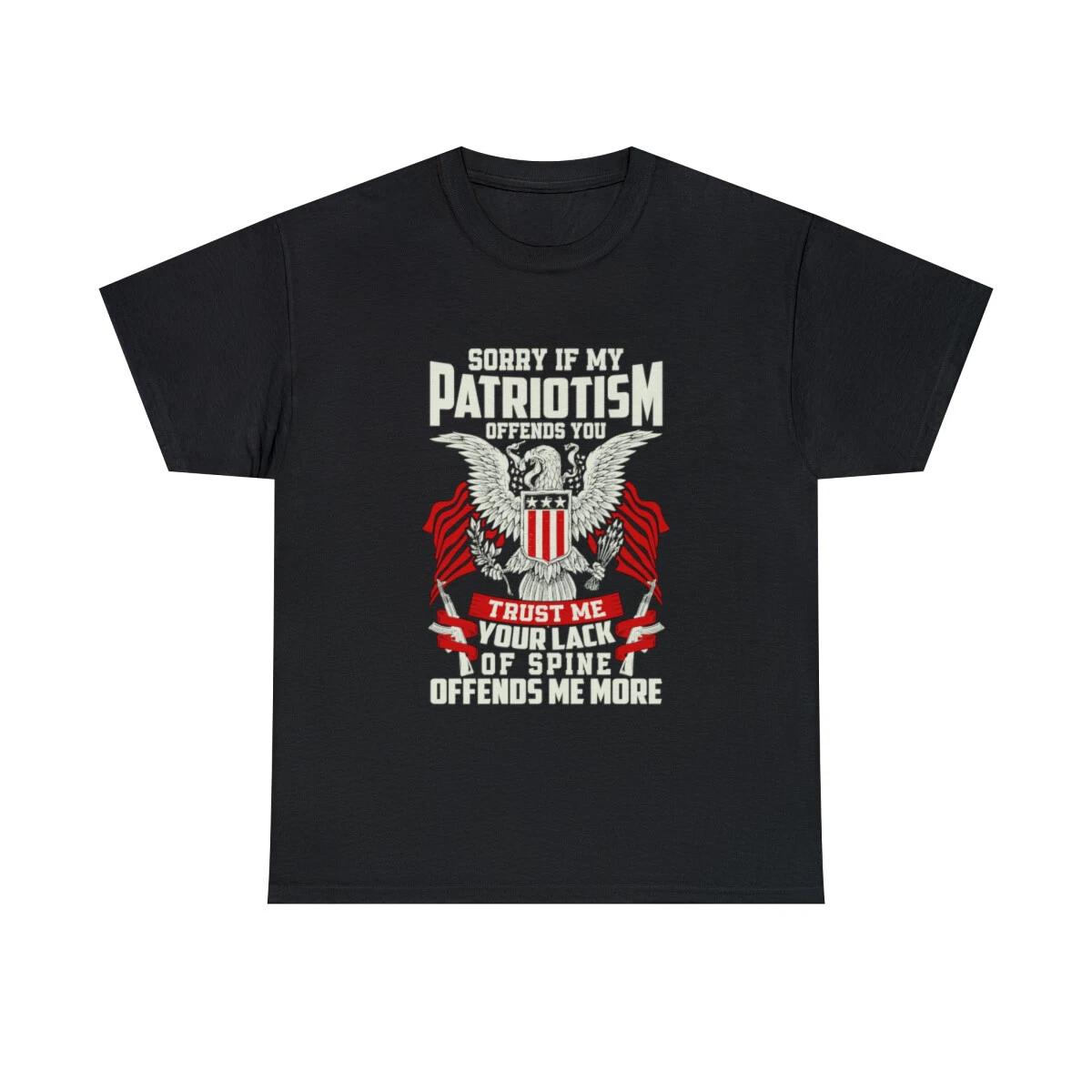Americana T Shirt Unisex Adult American Flag Patriotic Eagle Offensive Funny Tee S
