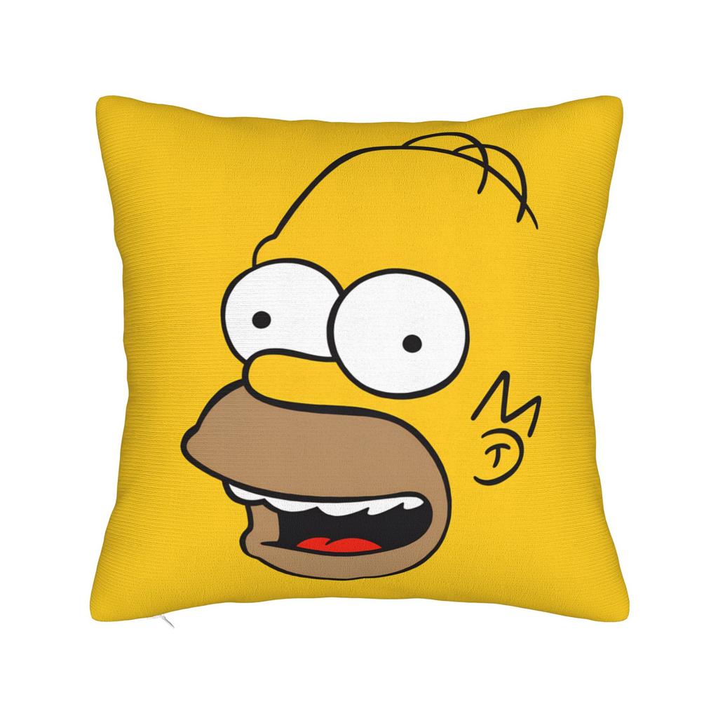 Homer SSimpsons Donut Pattern Pillow Cover Square Cushion Cover Fashion Pillow Case For Living Room Sofa