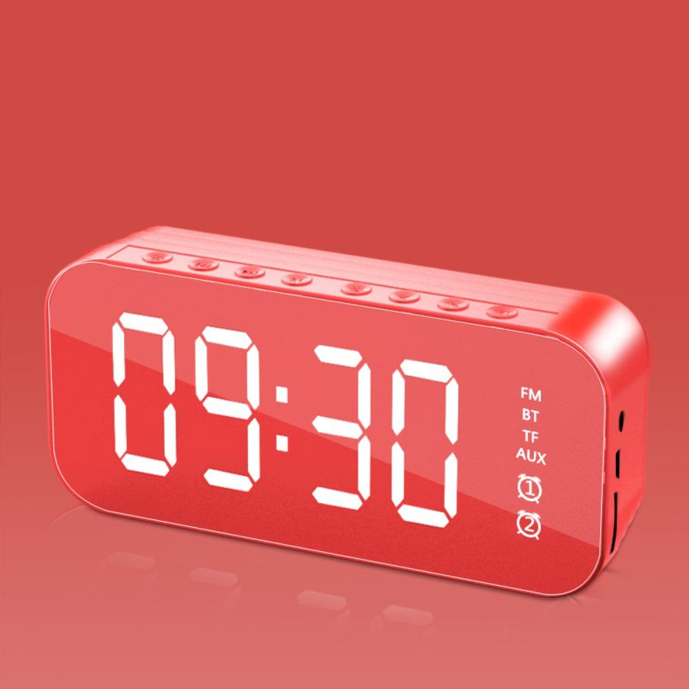 Portable Bluetooth Speaker Digital Display Digital Clock Wireless Charging Clock  Nightstand