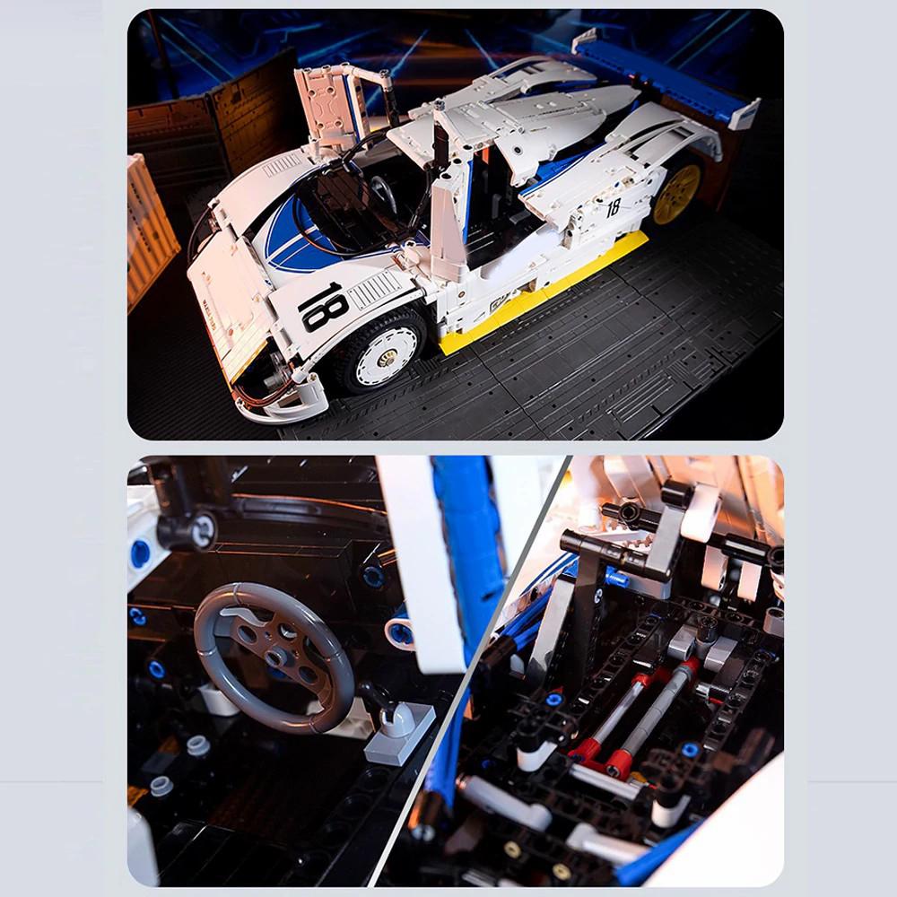 1:Kit modello auto da corsa di resistenza 10 Technical Auto 787B, 1797 pezzi Auto sportiva Hypercar Blocchi da costruzione Mattoncini Puzzle Giocattoli Regalo per bambini