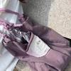 2025 new Korean lazy style retro shoulder bag Jiang purple literary and versatile large-capacity commuter tote bag women