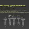 Quick-Release Locking Pins for M8 Stainless Steel Hand Retractable Spring Plungers with Knurled Handles