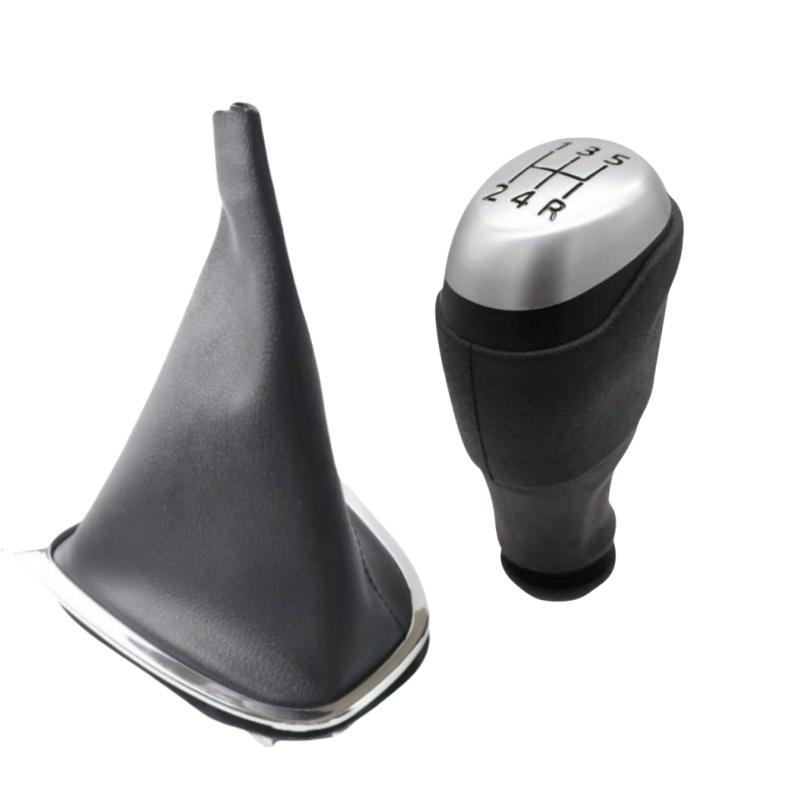 5/6 Speed For Renault Clio 4 Mk4 IV 2012 - Gear Shift Knob Head Lever Handball Leather Gear Shift Collar Gaiter Boot Cover