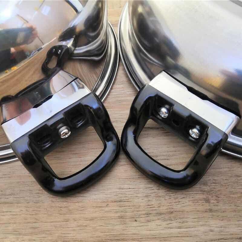 Stainless Steel Pot Handle, Soup Pot Handle, Auxiliary Handle, Stove Handle, Induction Cooker Handle, Pressure Cooker Auxiliary Handle Accessories 4 Single Holes
