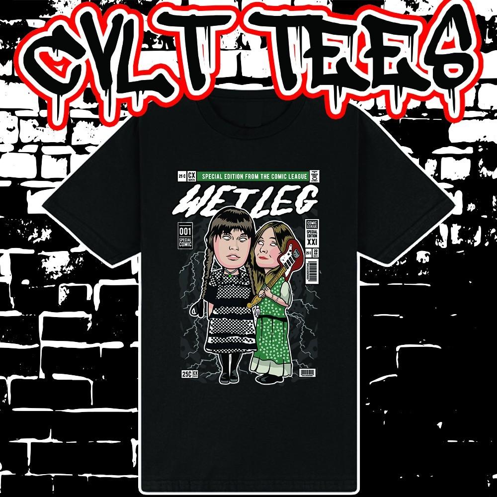 Футболка в стиле обложки комикса Wet Leg ~ 100% Хлопок Унисекс M
