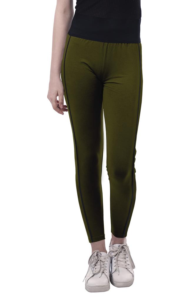 Moomaya High Waist Leggings For Womens Pull On Soft Yoga Pants-3W