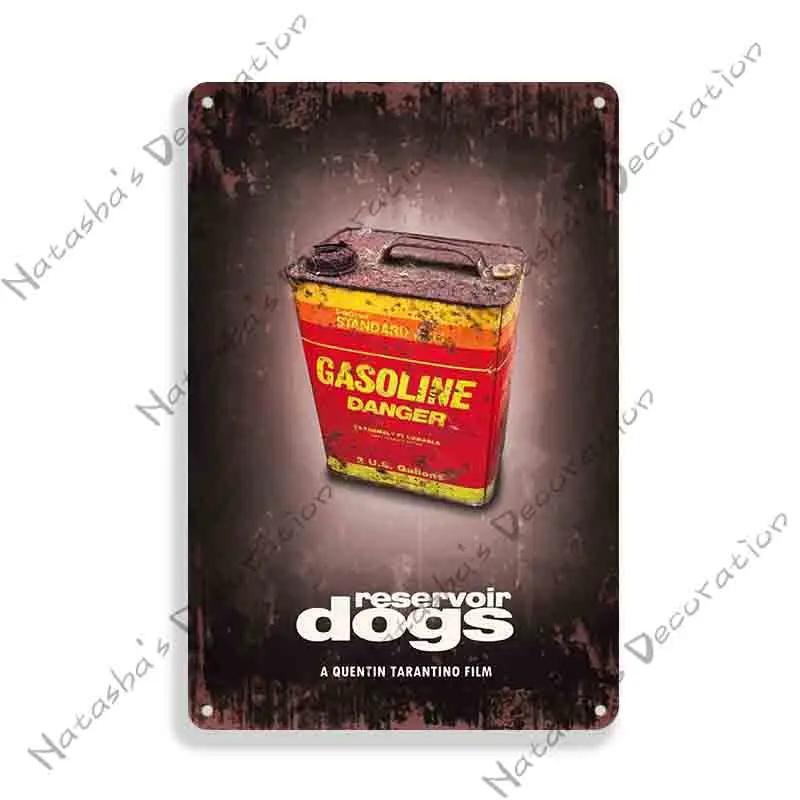 Reservoir Dogs Poster Klassischer Film Metallposter Vintage Metallschild Bar Zuhause Garage Wanddeko Metallplakette Industrielle Deko