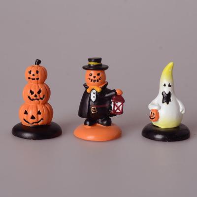 Jackman Ghost Pumpkin Lamp Clown Micro Landscape Decorative Ornaments Halloween Diy Accessories Mini Micro Landscape Decoration