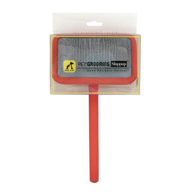 Solid Wood Pet Comb with Fluffy Needles and Detangle Knife