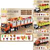Alloy Transport Truck Toy Set For Kids With Lights And Sound For Playroom Fun