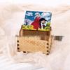 Hand-Painted Wooden Inuyasha Music Box - Hand-Crank Mini Box Gift for Kids