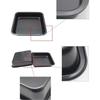 Square Cake Pan, Metal Bread Baking Mold, Microwave Oven Baking Tray, Bakeware Kitchen Accessories Tool, 1PC Nonstick Pans