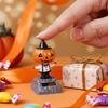 Halloween Solar Car Cartoon Swaying Car Dashboard Decor Funny Solar Swing
