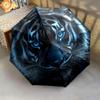 Ferocious Tiger  Pattern, Automatic Folding Umbrella, Portable and Foldable Design, 8 Ribs, a Christmas or Birthday Gift.