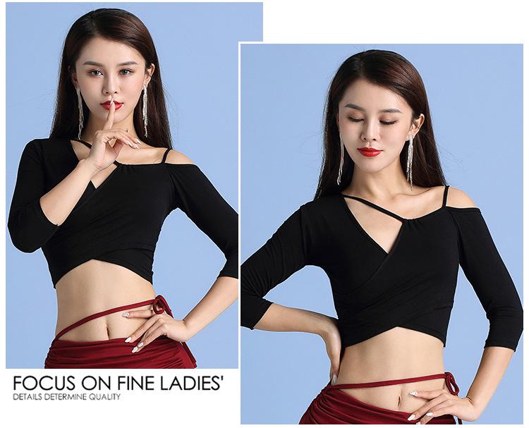 Belly Dance Modal Top: Sexy Oriental Costume for Women, Ideal for Adult Beginners and Training Teams