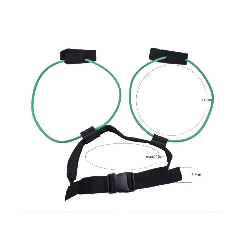 Waist Belt Leg Resistance Bands Exercise Cord With Ankle