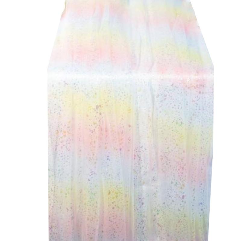 

Sequined Party Table Cover With Glitters Designs For Festival Event Home Commercial Use Tear Resistant Polyester 30x180cm