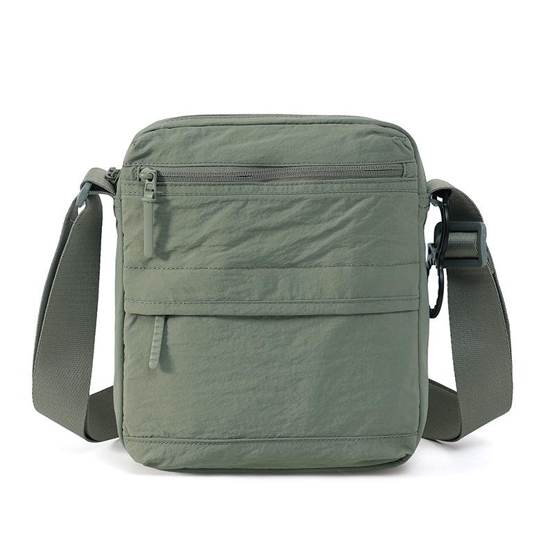 

Men s Shoulder Bag Vertical Crossbody Bag Solid Color Nylon Bag