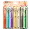 7PCS Multi-Color Soft Bristle Toothbrush Detachable Couple Manual Toothbrush For Home Use Tooth Care