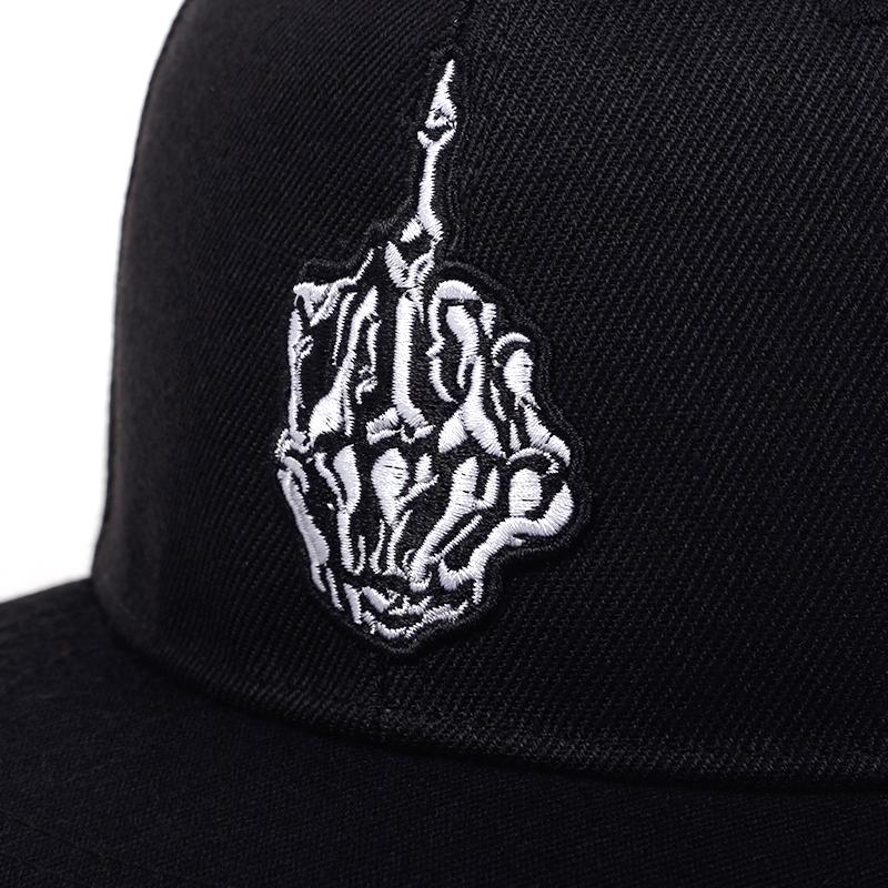 Finger Embroidery Baseball Cap Fashion Adjustable Outdoor Cotton Hat Hip-hop Snapback Caps Sports and Leisure Hats