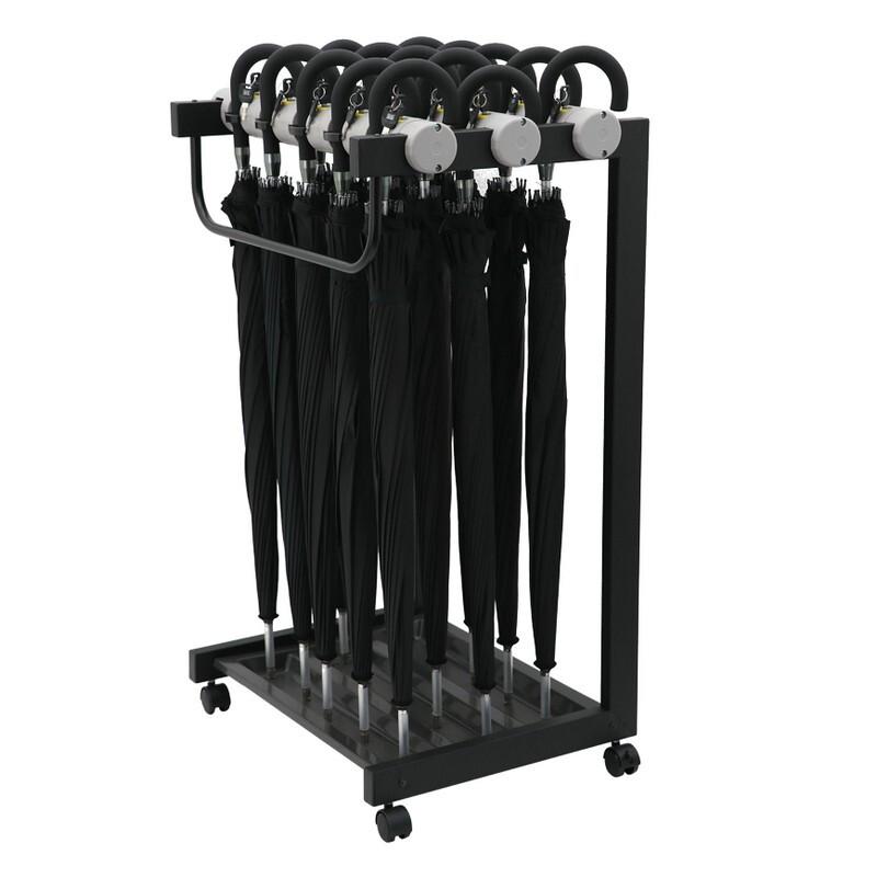 Heavy-Duty 15-Slot Metal Umbrella Stand