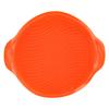 9in Round Silicone Cake Mold Pan NoStick Bread Baking Pan for Home Kitchen Bakery(Orange )