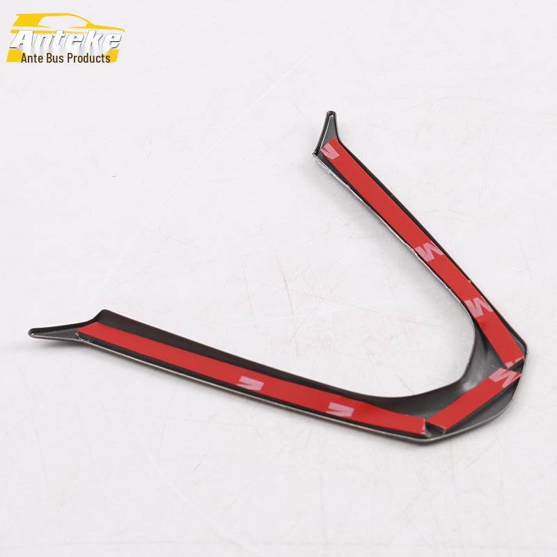 XT4 Steering Wheel 6 O'Clock Position Bright Ring Decorative Frame & Center Console Dashboard Sticker for 18 Models