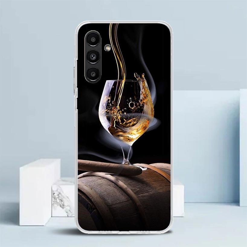 Cigar Whiskey Ice Drink Phone Case For Samsung Galaxy A17 A37 A57 A16 A15 A14 A13 A56 A55 A54 A53 A36 A35 A34 A33 A26 A25 A24 A2