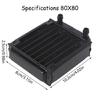 Aluminum Water Cooling Radiator 10 Tubes Heat Exchanger CPU Heatsink Cooler Fast Heat Dissipation for PC Computer