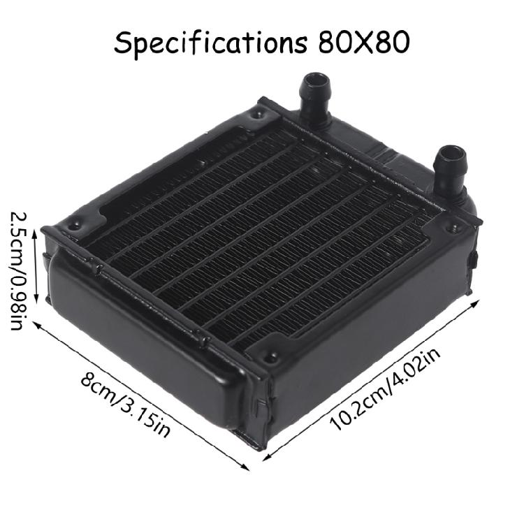 Aluminum Water Cooling Radiator 10 Tubes Heat Exchanger CPU Heatsink Cooler Fast Heat Dissipation for PC Computer