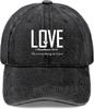 Love 1 Corinthians 16 14 Distressed Baseball Cap Washed Polyester Casual Adjustable Adult Hat