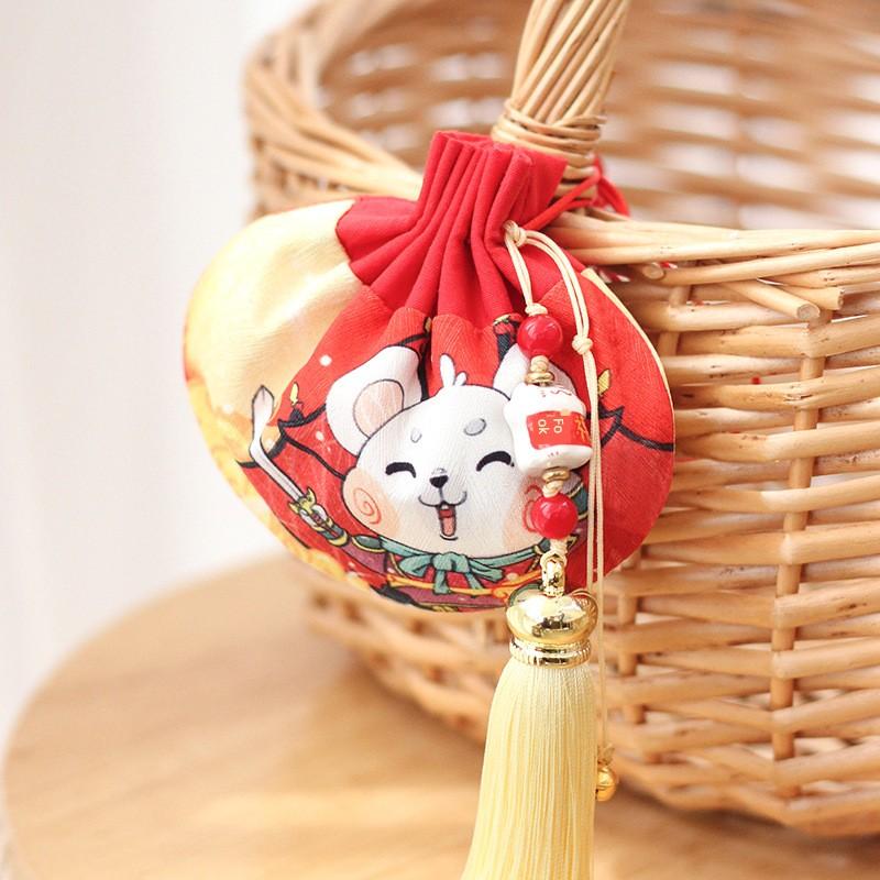 Dragon Boat Festival Sachet Perfume Bag Bag Small Pendant Blessing Pouch Accessories Carry Creative Archaistic Tassel Silk Bag Cloth Bag