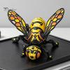 Unique Shelf Display Item 3D Printed Articulated Bee Figure Toy, Keychain Ornament, Posable Mechanical Customizable Poseable Insect Figurine