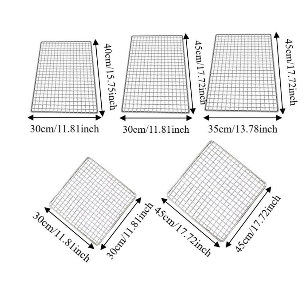 Grătare Pătrate/Dreptunghiulare 40/50/60cm Grătar pentru Friptură Grilă Multifuncțională pentru Grătar Bucătărie