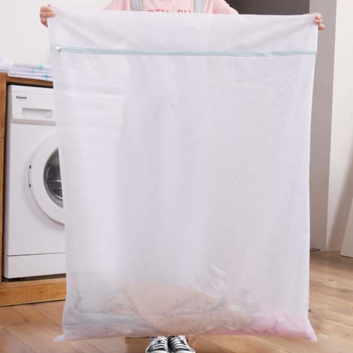 UL Large Laundry Net, 90x110cm, for Futons and Blankets, Extra Large, Machine Washable, Fine Mesh, Square Shape