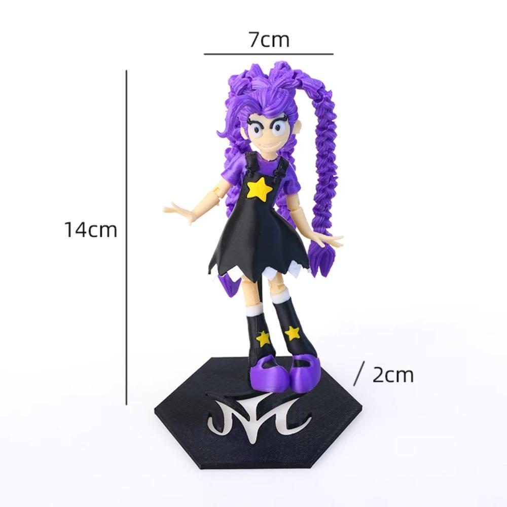 Figura de Acción Linda Estilo Juego Impresa en 3D Decoración de Escritorio Juguete Fidget Alivio del Estrés Regalo para Niños