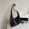 Leather Hobo Bag with Matching Clutch Large Capacity Fashion Shoulder Bag Set